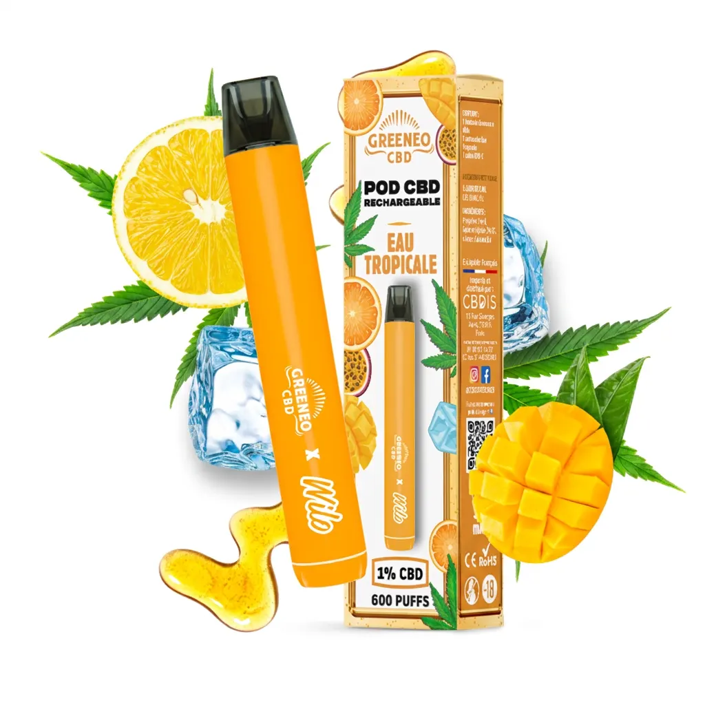 Greeneo CBD Pod Rechargeable — Eau Tropicale