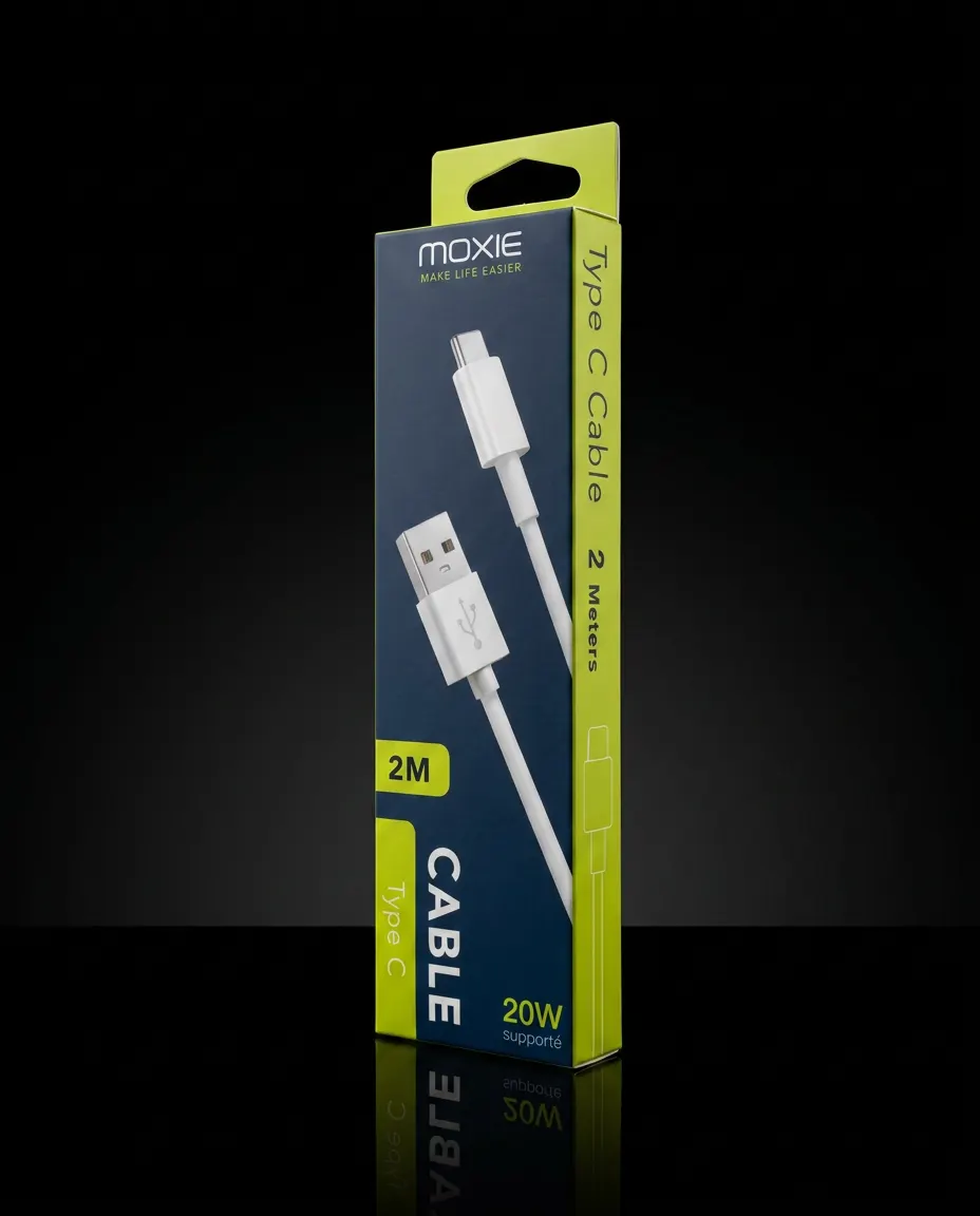 Câble USB-C 3A (2m) — Moxie